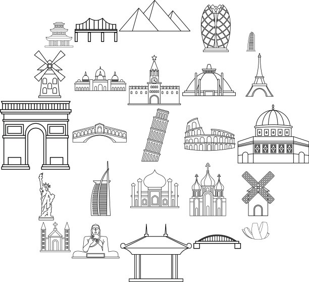 娱乐区图标设置轮廓风格图片下载