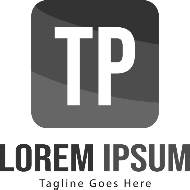 首字母TP现代边框logo模板图片下载