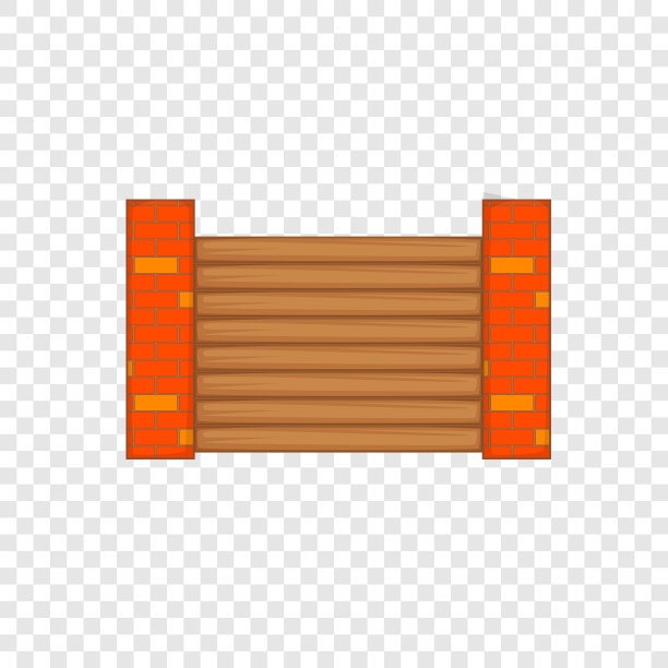 围栏用砖柱图标卡通风格图片下载