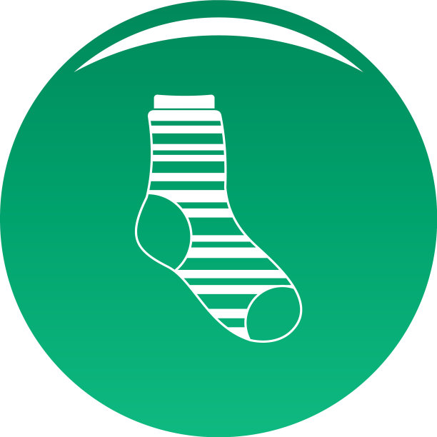 温暖的袜子图标绿色图片下载