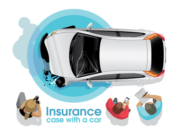 保险代理人评估车祸损失图片下载