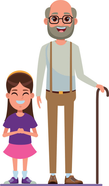 家庭头像卡通人物肖像图片下载