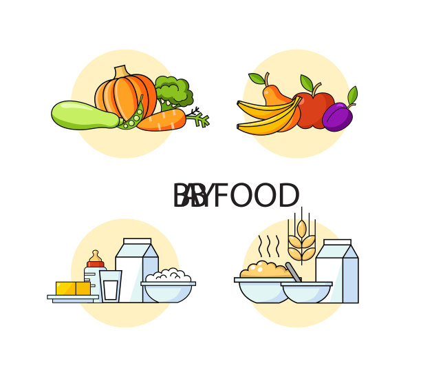 婴儿食品集图片下载