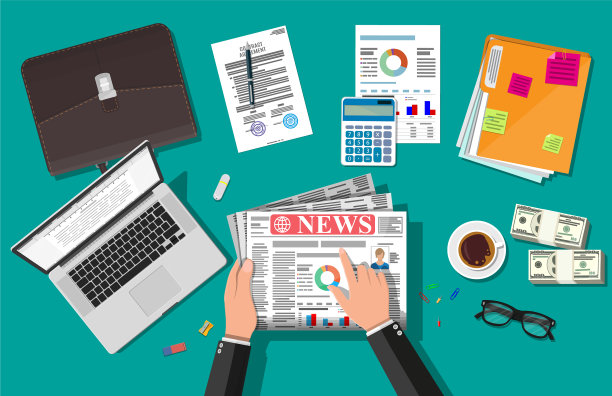 手里拿着日报图片下载