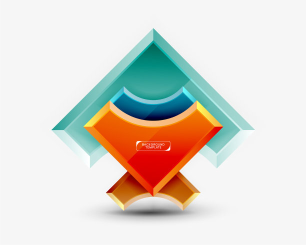 几何三维形状背景图片下载