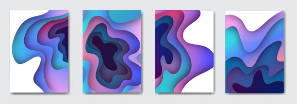 设置3d纸艺术鲜艳多彩的图片下载