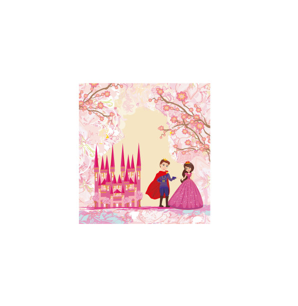 公主和王子-抽象卡图片下载