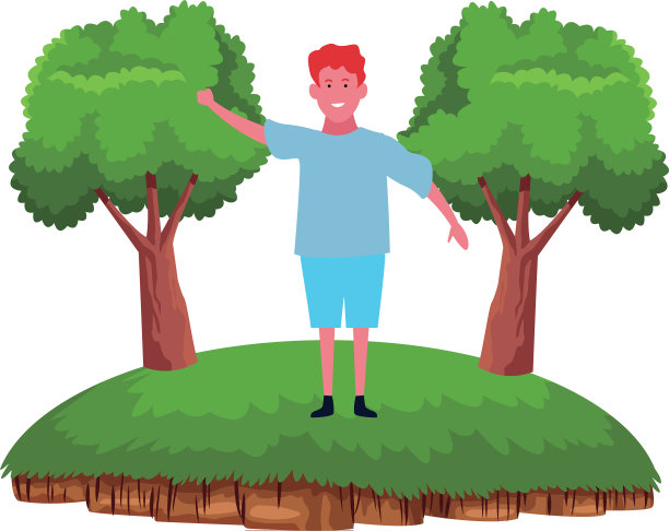 小男孩微笑卡通图片下载