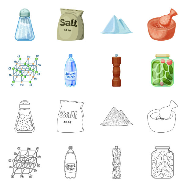 设计了烹饪和海的图标集图片下载