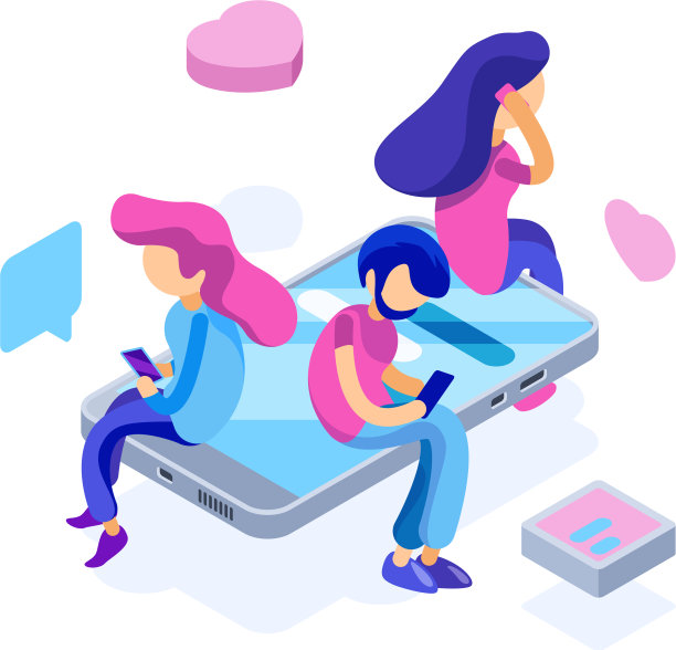 网上聊天虚拟约会社交会议图片下载