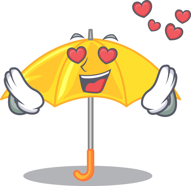 在爱情里开出美丽的黄伞图片下载