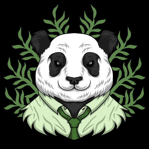 熊猫卡通工作图片下载