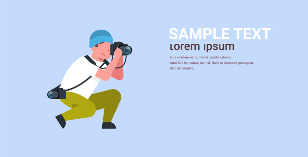 一个专业摄影师在拍照图片下载