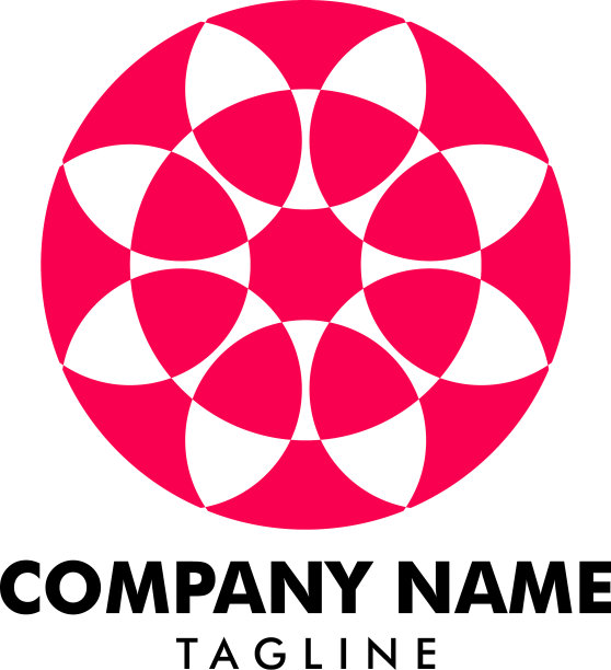 抽象花卉标志图标设计图片下载