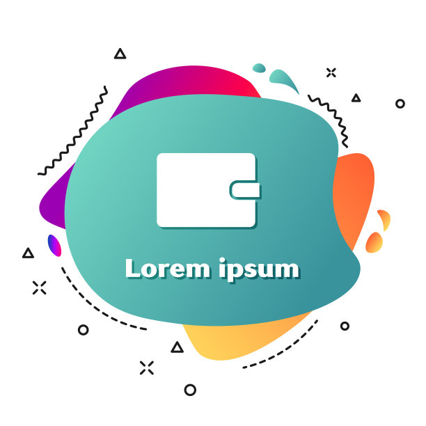 白色钱包图标孤立在白色背景图片下载