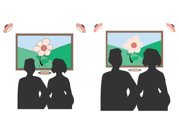 人们在相框前剪影图片下载