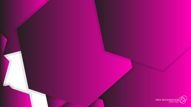 抽象背景六边形粉色光影图片下载