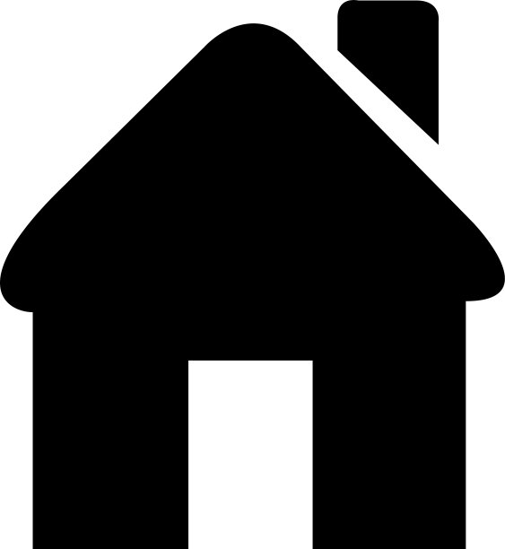 Home图标在平面风格的应用程序UI网站房子图片下载