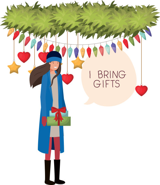 穿着冬装说话的女人图片下载