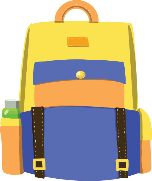 色彩斑斓的背包图片下载