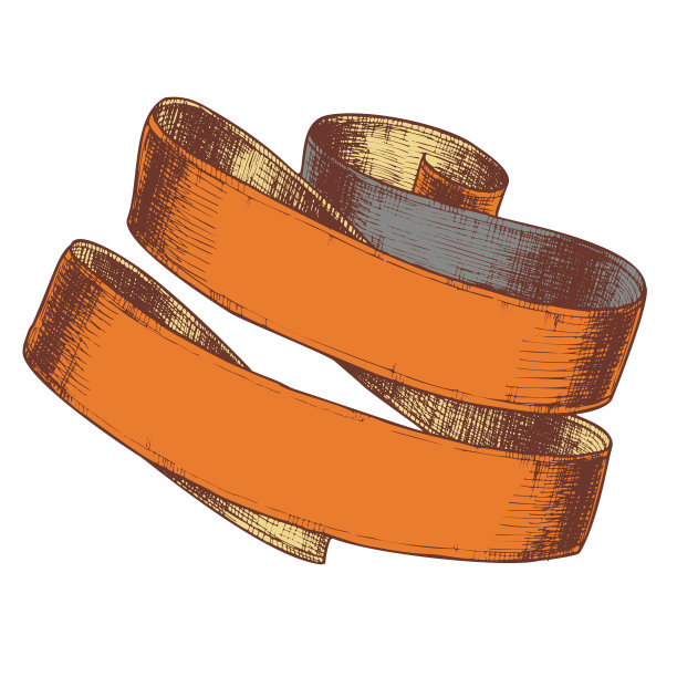 色彩典雅装饰元素彩带涂鸦图片下载