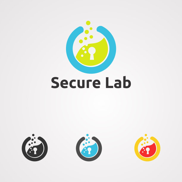 安全实验室标志图标元素和模板图片下载