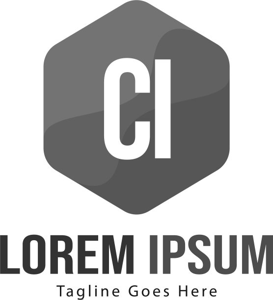 CI首字母现代框架标志模版图片下载