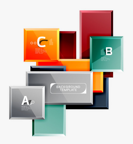 最小的方形横幅抽象背景图片下载