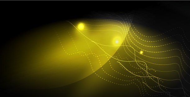 闪闪发光的霓虹灯波图片下载