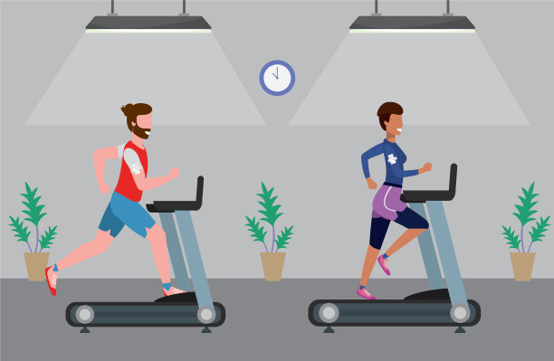 健身锻炼的卡通图片下载