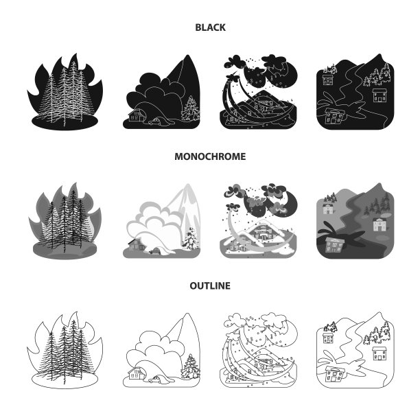 孤立的天气和遇险信号对象图片下载