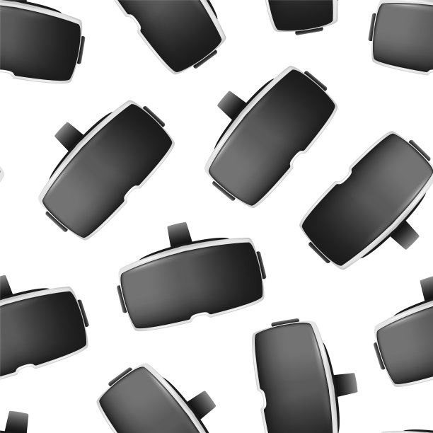 逼真细致的3D虚拟现实头显盒图片下载