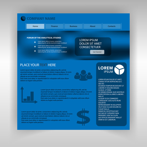 网站首页模板图片下载