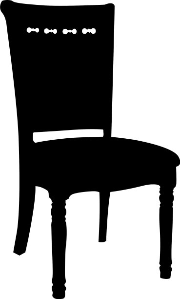 椅子的剪影图片下载
