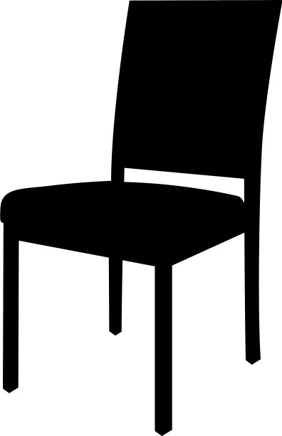 椅子的剪影图片下载