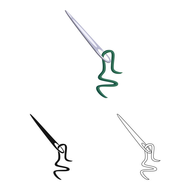 线和针的图标设置图片下载