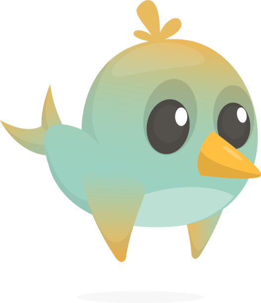 有趣的蓝鸟卡通图片下载