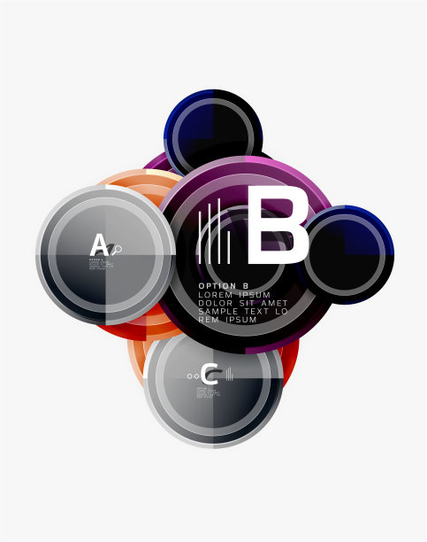 圆形图案抽象圆形构成图片下载