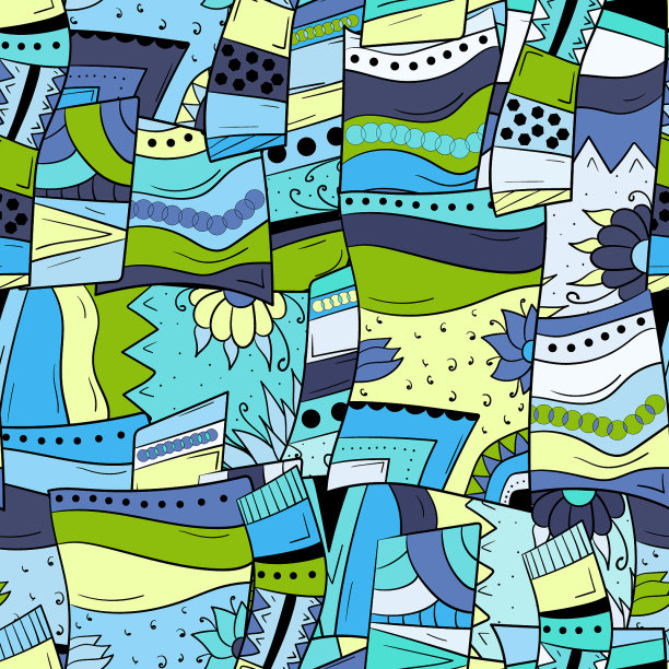 无缝背景与抽象几何图片下载