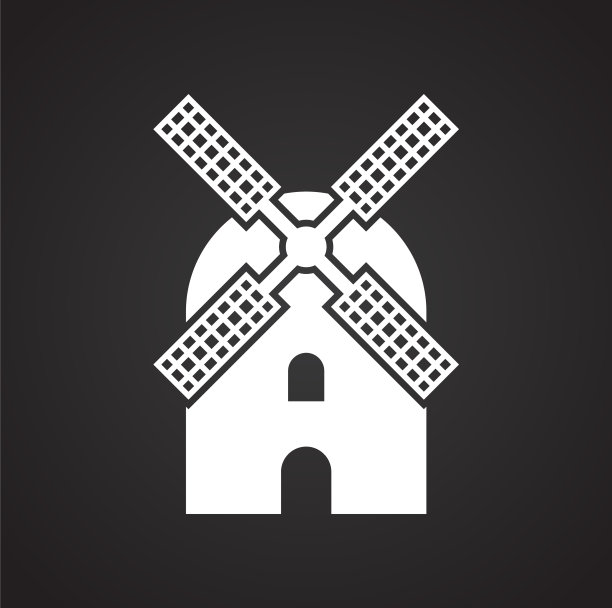 风车图标的背景图形和web图片下载