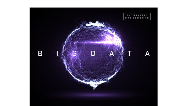 大数据抽象数字球爆炸图片下载