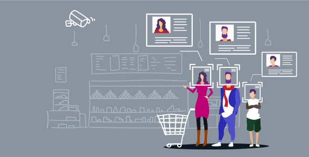 一家人在购物车里买东西图片下载