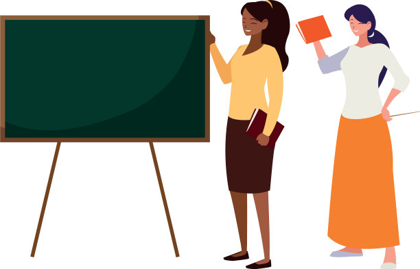 不同种族的女教师配教科书图片下载