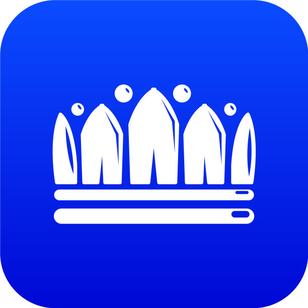 雪冠图标蓝色图片下载