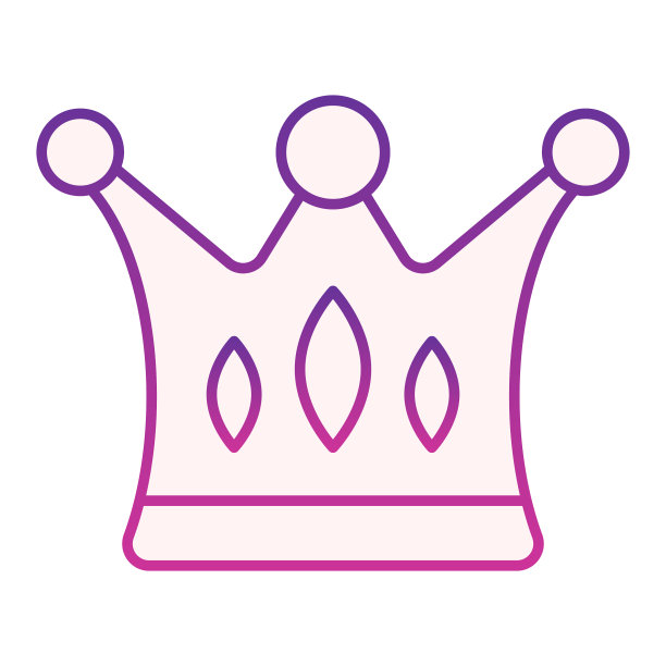 皇冠平图标皇室紫色图标在时尚图片下载