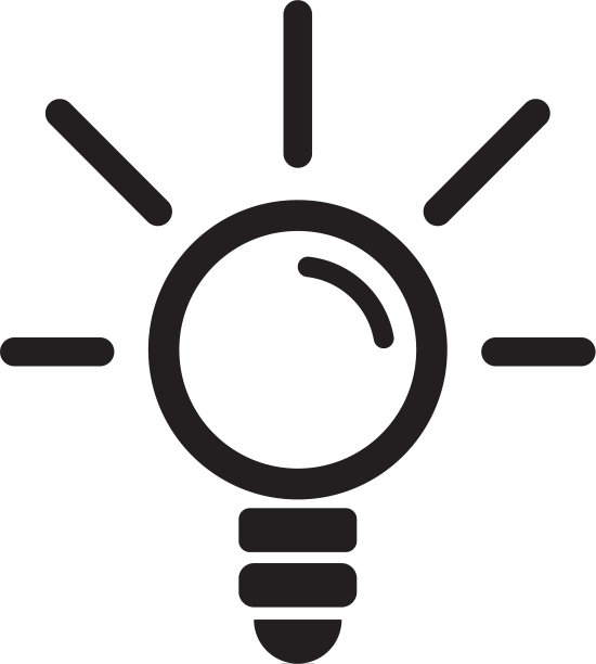 灯泡logo插画模板图片下载