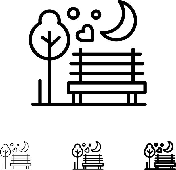 夜月色浪漫公园大胆而单薄图片下载