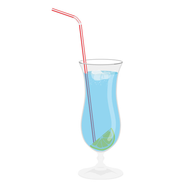 经典的酒精鸡尾酒饮料孤立的白色图片下载