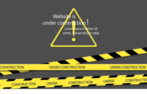 正在建设的网站页面用黑色和图片下载