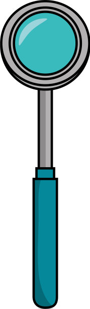 放大镜孤立图标图片下载